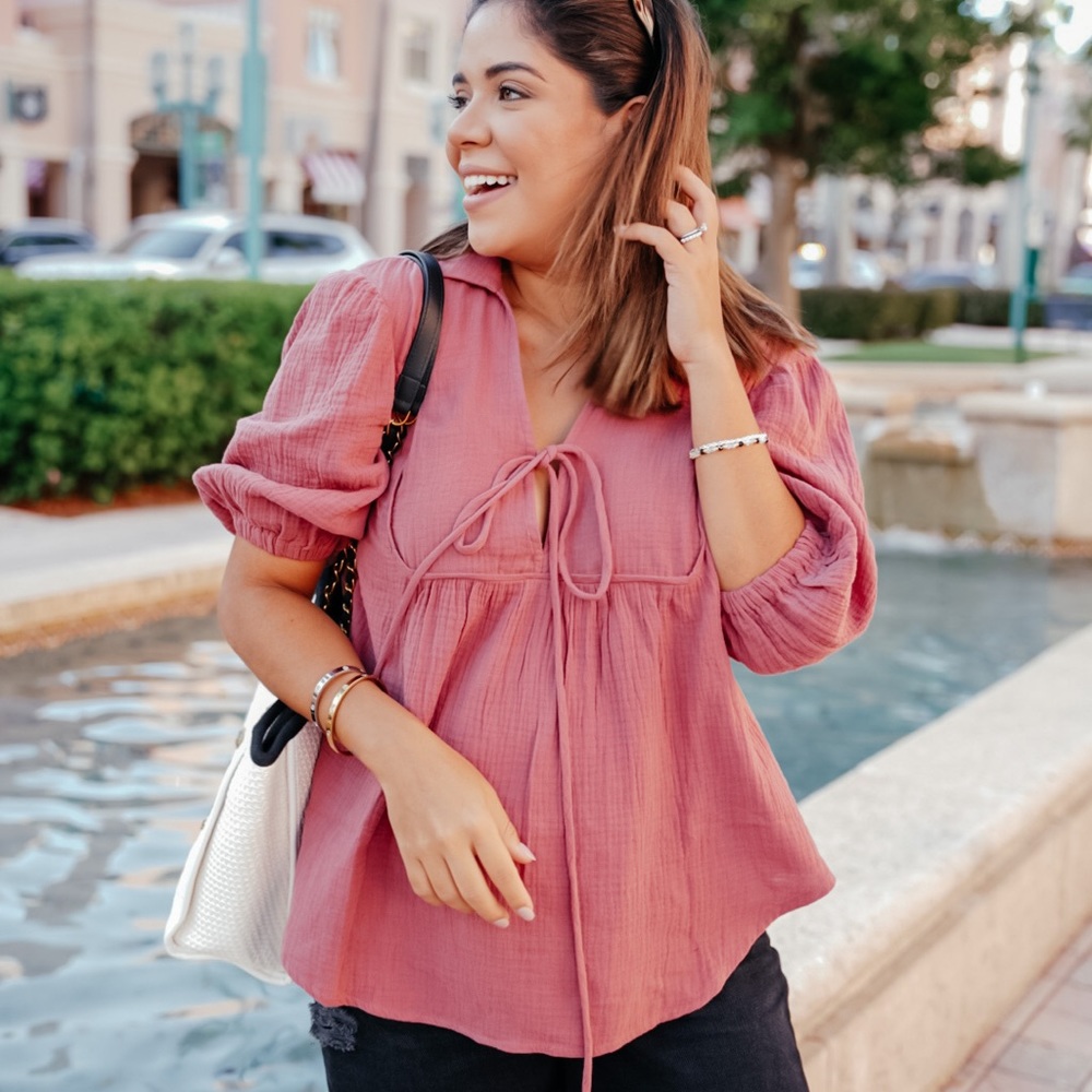 Vintage pink blouse